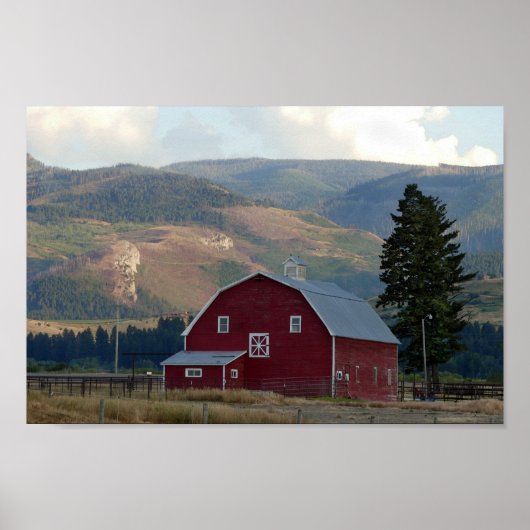 Bozeman, Montana, Barn Poster (Voorkant)
