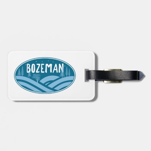 Bozeman Montana buiten Bagagelabel (Achterkant horizontaal)