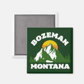 Bozeman, Montana Magneet (Voorkant / Achterkant)