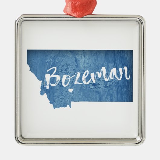 Bozeman, Montana Metalen Ornament (Voorkant)
