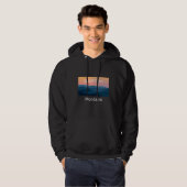 Bozeman Montana Mountain sunset hometown Hoodie (Voorkant volledig)