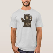 Bozeman Montana Peace Bear T-shirt (Voorkant)
