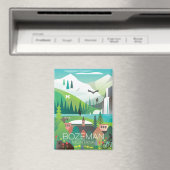 Bozeman, Montana Refrigerator Magnet (In Situ (Lave-vaisselle))