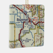 Bozeman MT  kaart Keramisch Ornament (Rechts)
