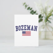 Bozeman US Flag Briefkaart (Staand voorkant)