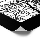 Bozhou China City Map Poster (Hoek)