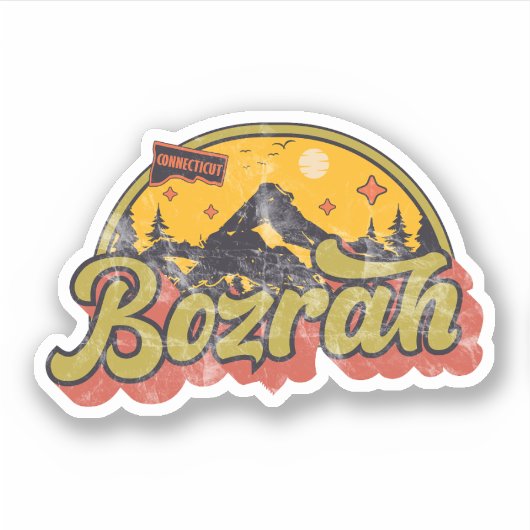 Bozrah, Connecticut Sticker (Voorkant)