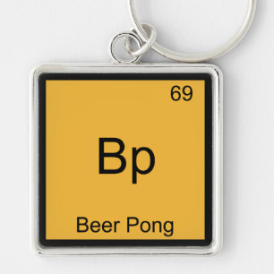 Bp - Beer Pong Grappig Chemie Element Symbool T-sh Sleutelhanger