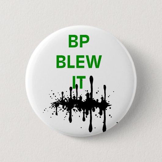 BP blauw het Ronde Button 5,7 Cm (Voorkant)