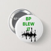 BP blauw het Ronde Button 5,7 Cm (Voorkant /achterkant)