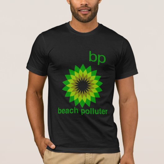 BP échouent le T-shirt des hommes de pollueur (Devant)