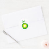 BP Logo olievlekken Ronde Sticker (Envelop)