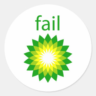 BP Logo olievlekken Ronde Sticker