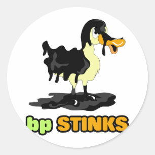 bp Stinks Ronde Sticker