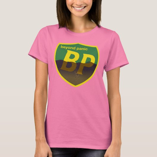 BP voorbij het paniekShirt - Retro Shield Dames Pe T-shirt (Voorkant)