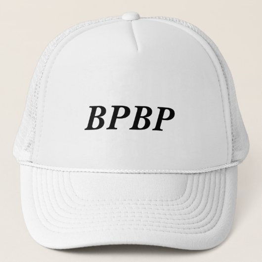 BPBP Trucker Hat, Trucker Hat Pet (Voorkant)
