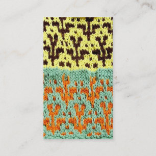 bpc Artisanware Knit Business/Profile Card Visitekaartje