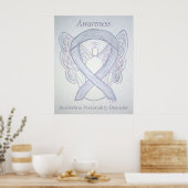 BPD Sensibilisation Angel Gris Ribbon Art Poster I (Cuisine)