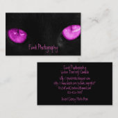 BPUR Black Cat Paarse Eyes Visitekaartje (Voorkant / Achterkant)