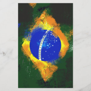 BR Brasil braziliaanse vlag Briefpapier