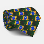 BR Brasil braziliaanse vlag Stropdas (Opgerold)
