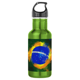 BR Brasil braziliaanse vlag Waterfles