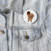 br. dachshund ronde button 5,7 cm (In situ)