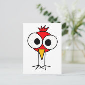 BR - Funny Redbird Cartoon Briefkaart (Staand voorkant)