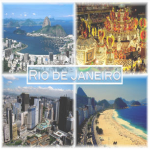 BR Rio de Janeiro - strand van Botafogo - Carnival Sticker