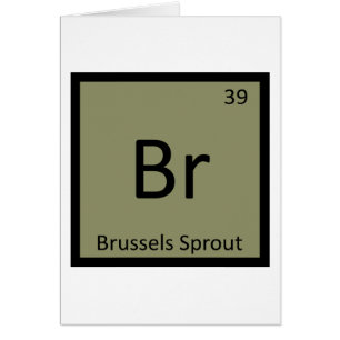 Br - Spruitjes Groente Chemie Symbool