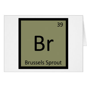 Br - Spruitkool Groente Chemie Symbool