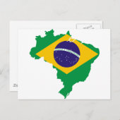 BR van Brazilië Briefkaart (Voorkant / Achterkant)