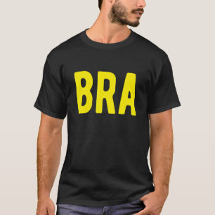 BRA Brasil 2 Deel Braziliaanse vlag Deel 1 Brazili T-shirt
