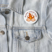 Bra Feminist Women's Rights Quote Ronde Button 5,7 Cm (In situ)