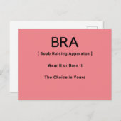 Bra Funny Definition Briefkaart (Voorkant / Achterkant)