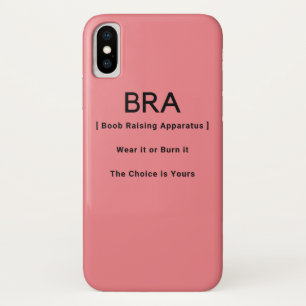 Bra Funny Definition iPhone X Hoesje