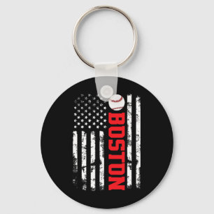 Braaap Vintage Usa Amerikaanse Vlag T-shirt Motocr Sleutelhanger