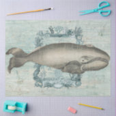  braadvis Blauw hout Ontvlechting Tissuepapier (Craft)