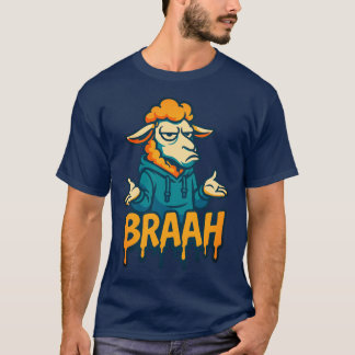 BRAAH Funny Sheep Sweat - shirt à capuche Mème T-S
