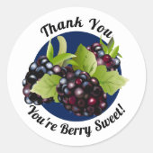 Braamberefruit  | Bedankt Enveloppe Verzegelingsst Ronde Sticker (Voorkant)