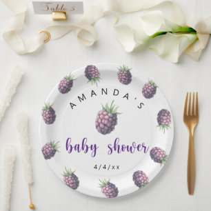 Braambessen - Baby shower Papieren Bordje