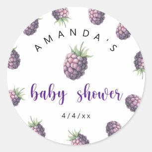 Braambessen - Baby shower Ronde Sticker
