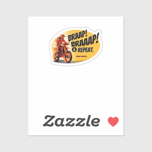Braap Braaap And Repeat Dirt Bike Sticker (Vel)