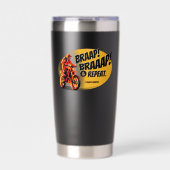 Braap Braaap & Repeat Dirt Bike Travel Mug Geïsoleerde Drinkbeker (Voorkant)