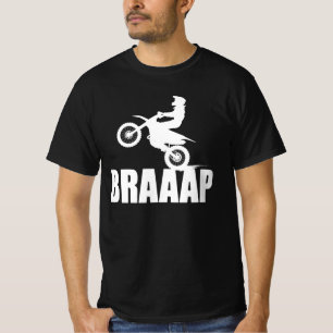 BRAAP Motorcross twee-streekmotor Rider T T-shirt
