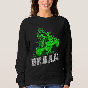 Braap Quad Biker ATV 4 Wheeler Brap Quad Mannen en Trui
