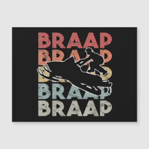  Braap Snowmobile T-Shirt I Retro Snow Sled