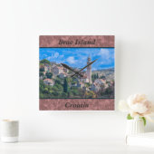 Brac Island Croatie Horloge murale (Maison)
