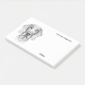 Bracco Italiano Abstracte kunsthond naam Post-it® Notes (Schuin)