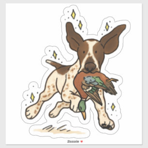 Bracco Italiano Jacht Auto Sticker